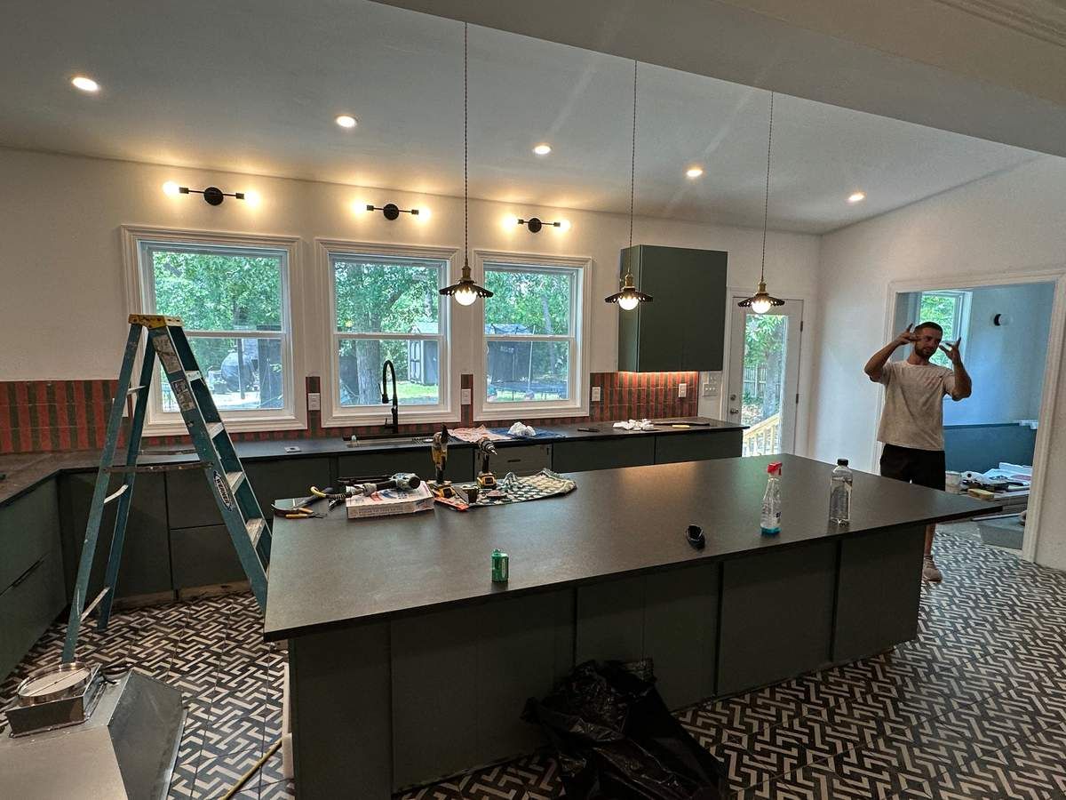 Kitchen electrical remodel and lighting installation Wilmington NC