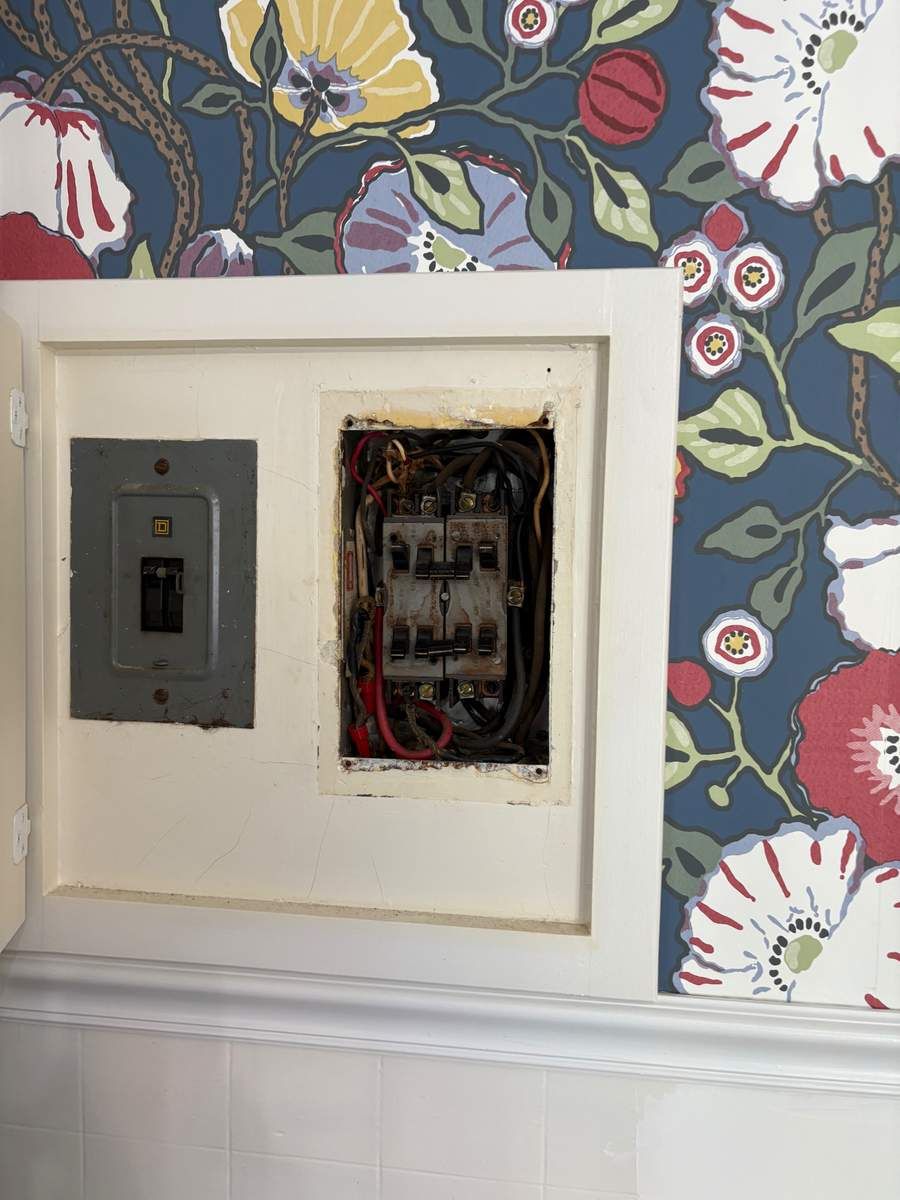 Legacy electrical panel before upgrade Wilmington NC