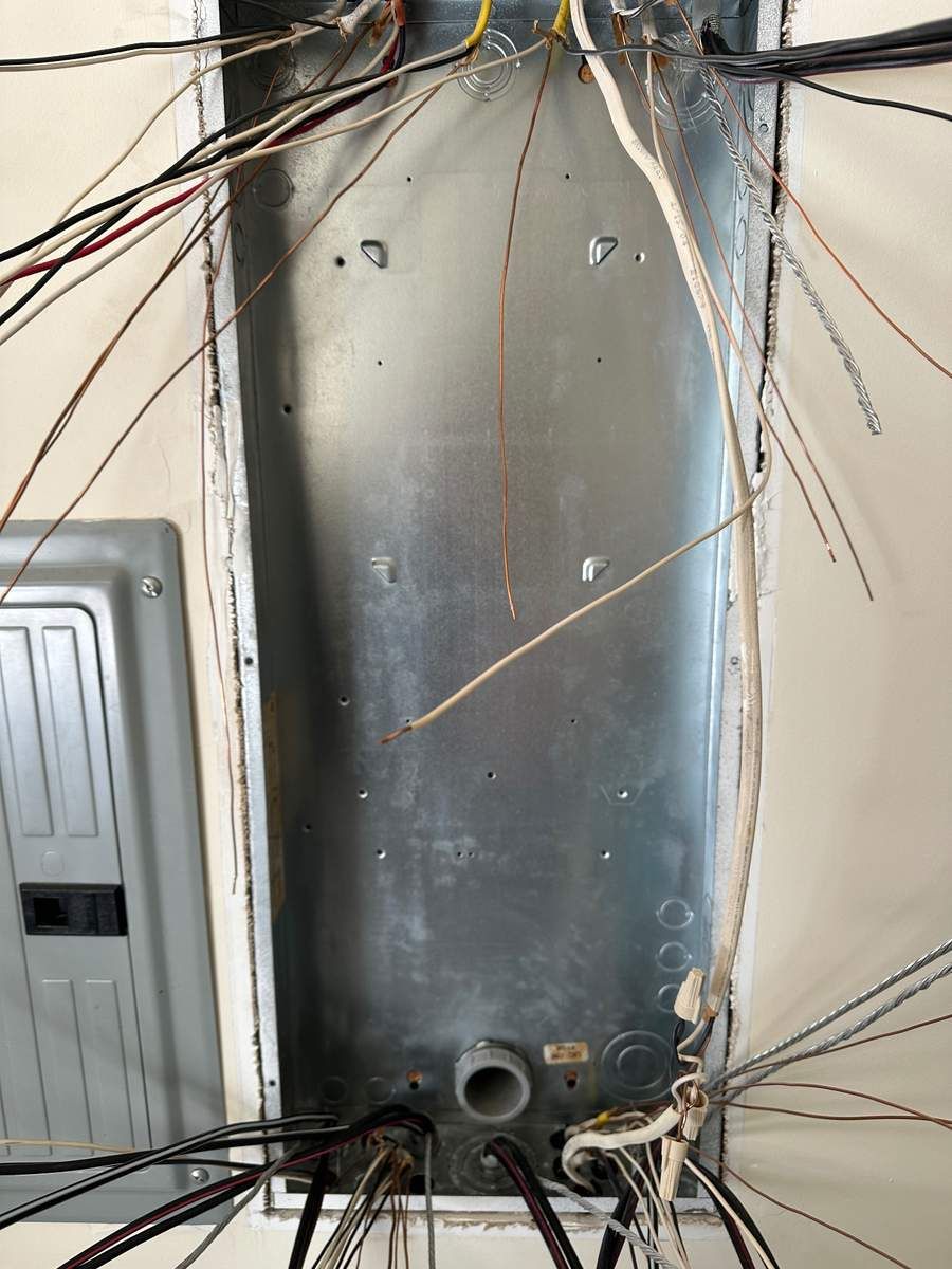 Clean electrical panel installation by Soundside Electrical LLC